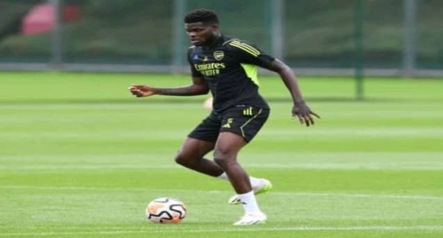 Arsenal Handed Huge Boost As  Ghana Star Thomas Partey Returns To Training After Injury