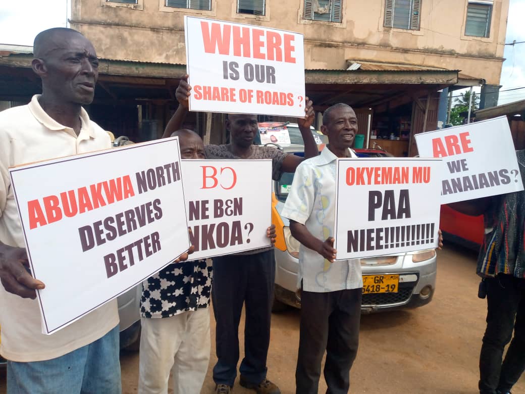 Enough Is Enough: Concerned Citizens Of Abuakwa North Protest Alleged Broken Promises By President Akufo-Addo