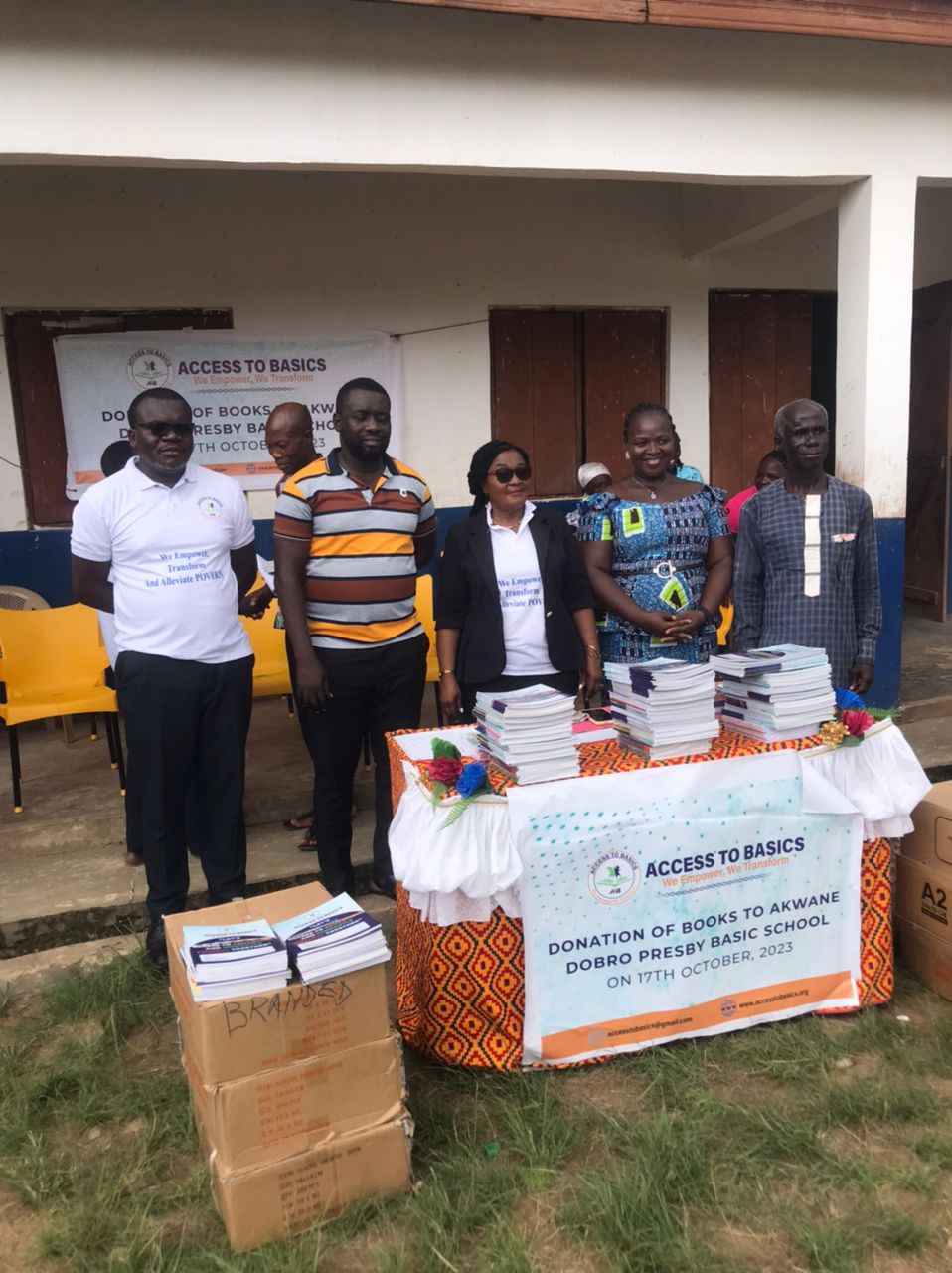 E/R: NGO Donates Exercise Books To Akwane Dobro Presby Basic School