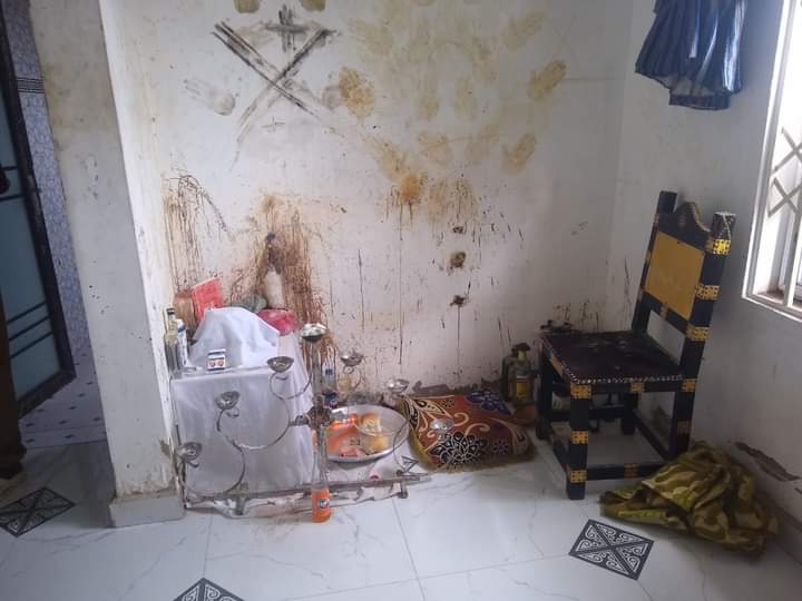 Koforidua: Police Discovers A Shrine In A Guy Who Committed Suicide Room