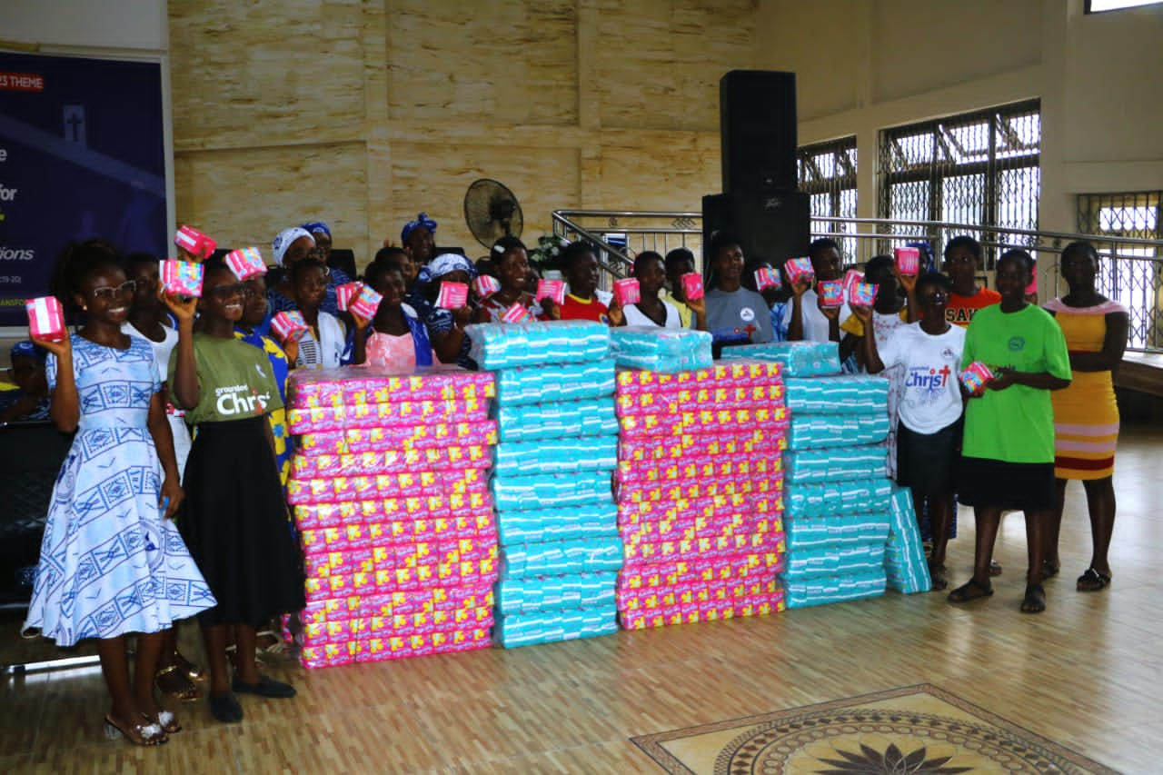 Koforidua Area Pentecost Women's Ministry Empowers Adolescent Girls With Over 2,900 Sanitary Pads