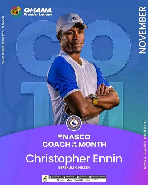 Brekum Chelsea Coach Adjudged NASCO Coach Of The Month For November