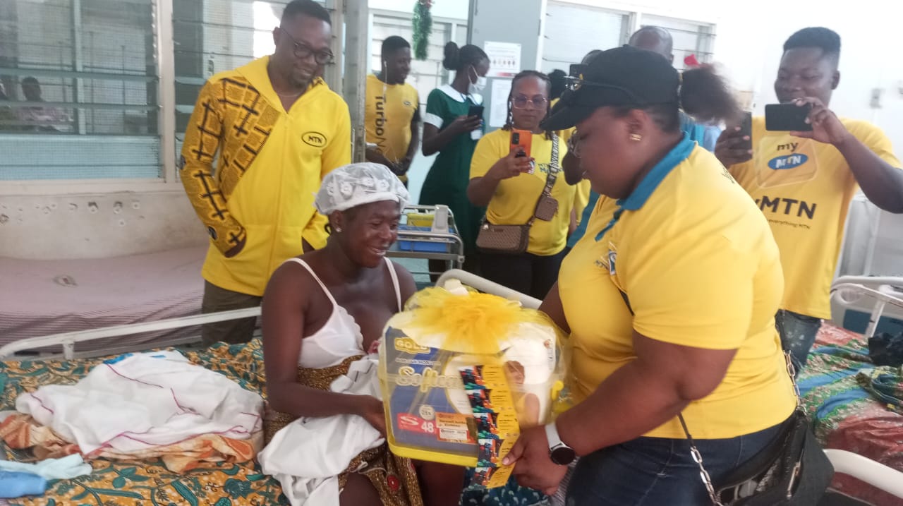 MTN Ghana Celebrates Christmas With New Born Babies