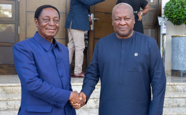 Dr Duffuor Pays Courtesy Call On Mahama After NDC's Presidential Elections