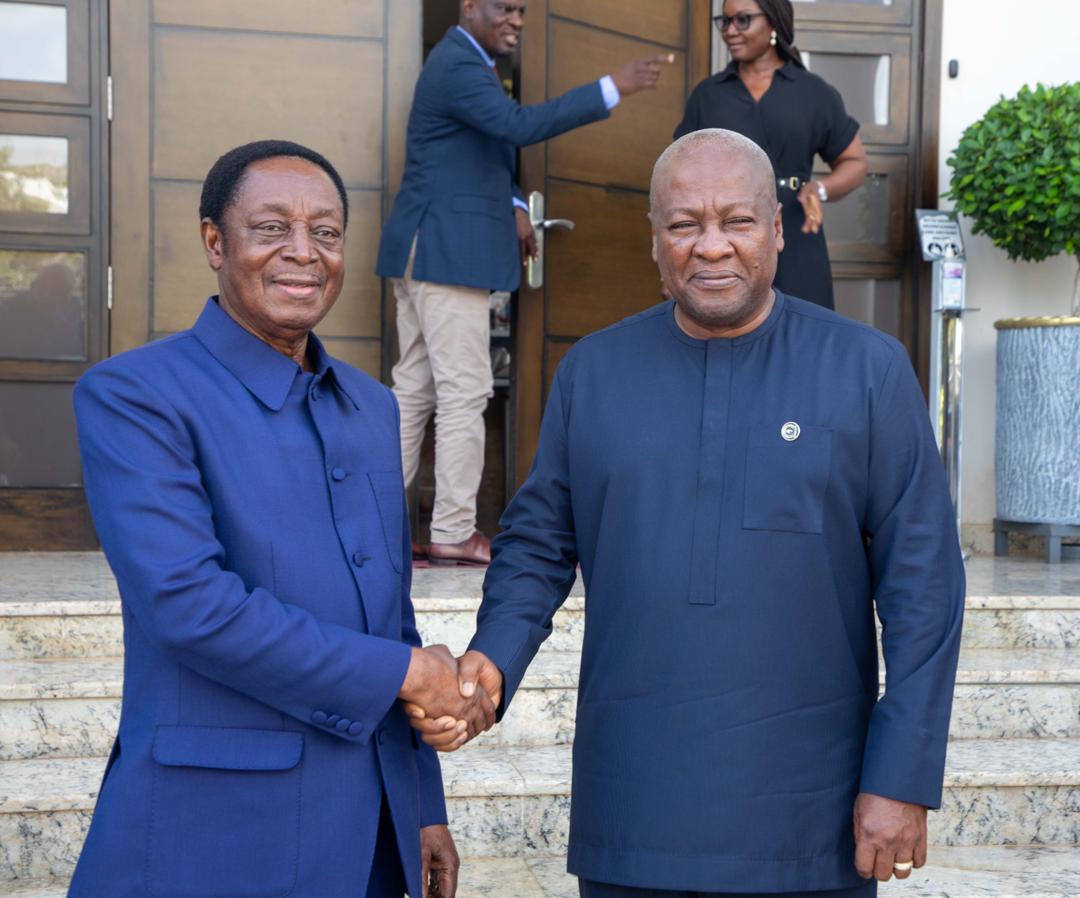 Dr Duffuor Pays Courtesy Call On Mahama After NDC's Presidential Elections