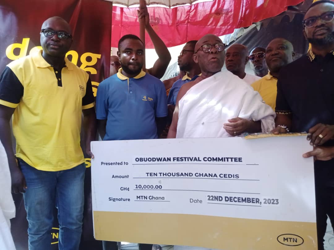 Obourdwan Festival: MTN Ghana Donates ¢10,000.00 To Support Celebration