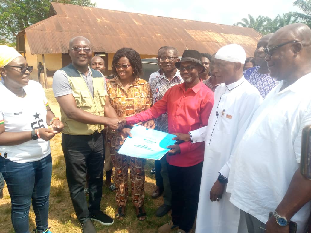 E/R: Gifty Twum-Ampofo Secures Two (2) GALOP Projects, Hand Over Site To Contractor