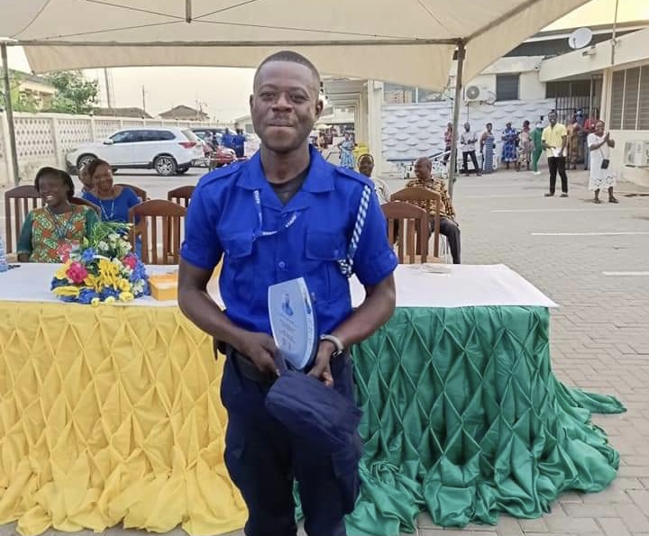 Security Man Adjudged Overall Best Worker At Eastern Regional Hospital