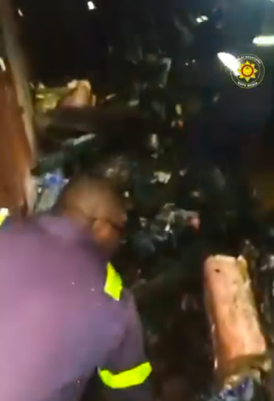 Firefighters Battle Blaze At Koforidua Market Amid Pump Failure As They Use Buckets Of Water