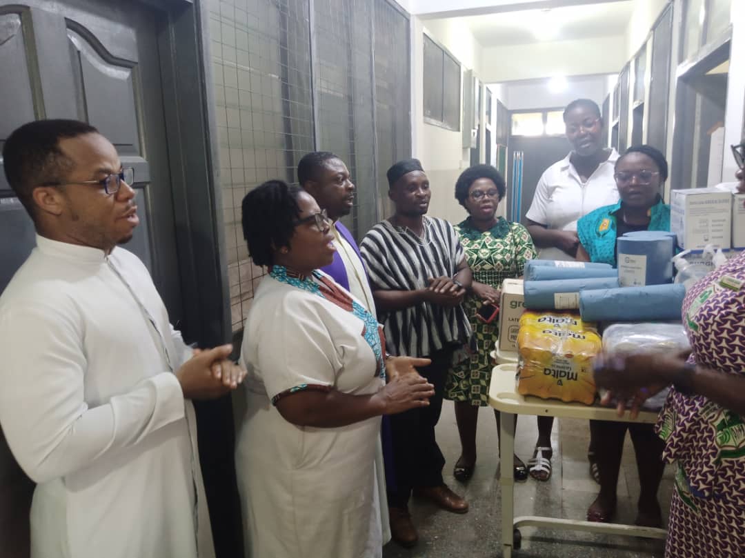 St. Mary Catholic Church Donate Items To Asamankese Hospital