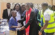 V/R:260 Pupils Of Mepe Basic School Receive New Uniforms From The Presbyterian Church