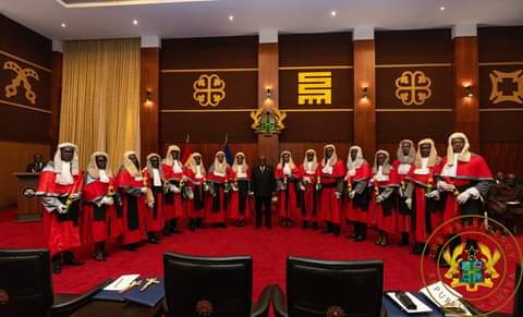 Jubilee House:Akufo-Addo Swears Into Office 16 New Judges Of The Court Of Appeal