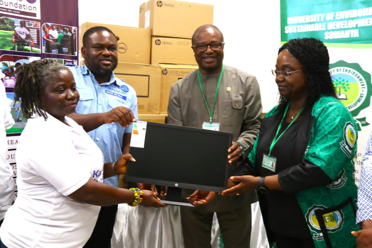 E/R:Kabaka Foundation Ghana Donates Computers And Accessories To UESD