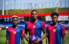 Barcelona Unveils Ghanaian Duo Abdul Aziz And David Oduro