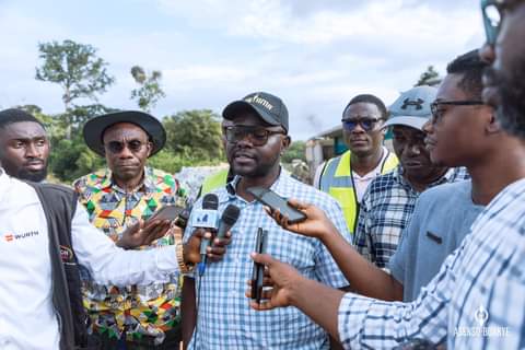 Ahafo Region:Roads Minister Inspects Road Projects; Okay With Progress Of Work