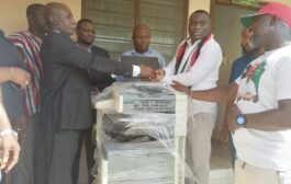 Lower West Akim Constituency NDC PC Files Nomination, Donates Printer And Laptop To Court