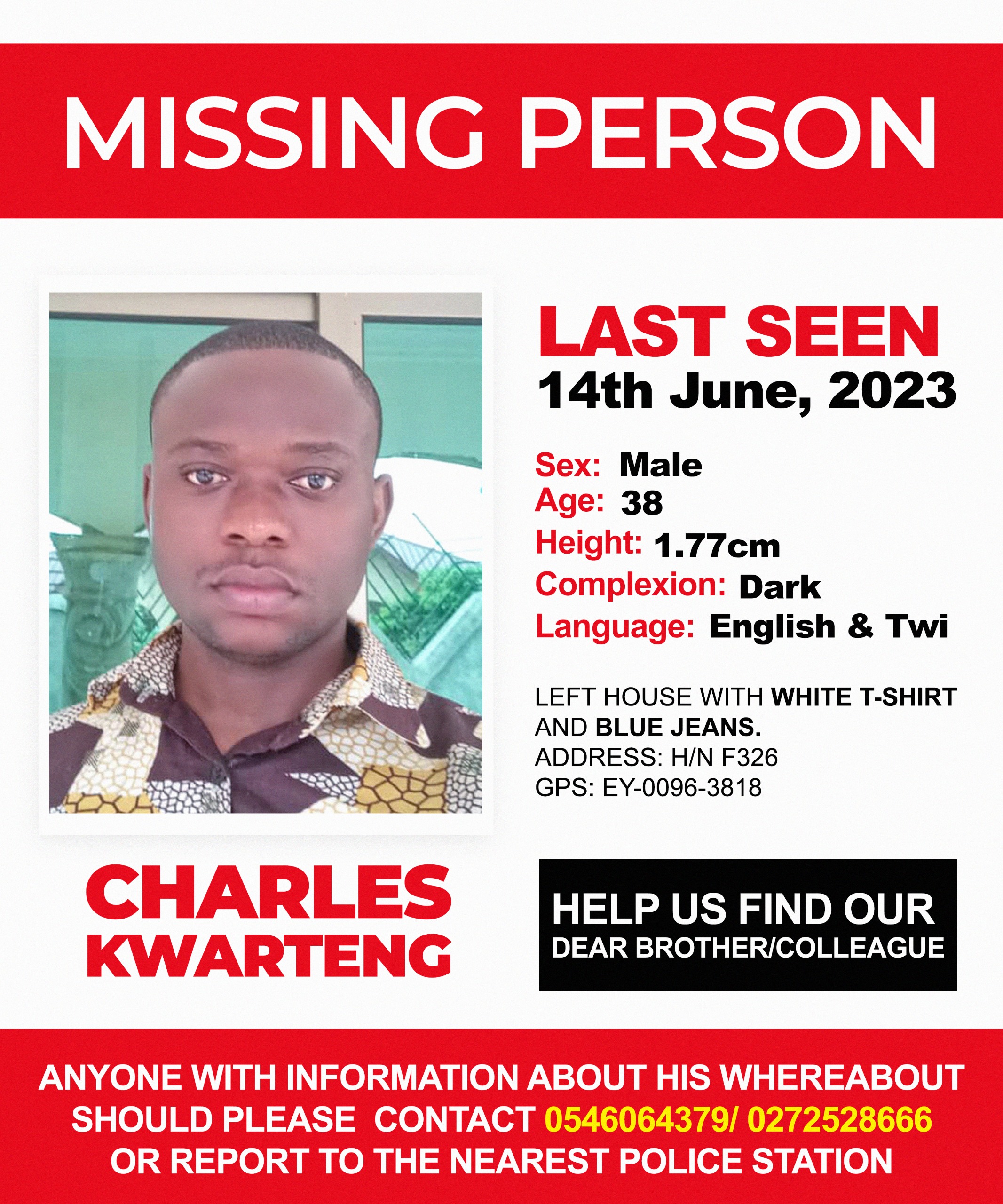 Party Member Missing During NPP Campaign