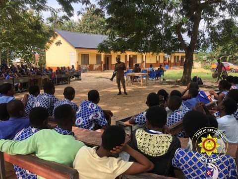 GNFS Educates Anyinam Presby Basic School Pupils On Fire Safety