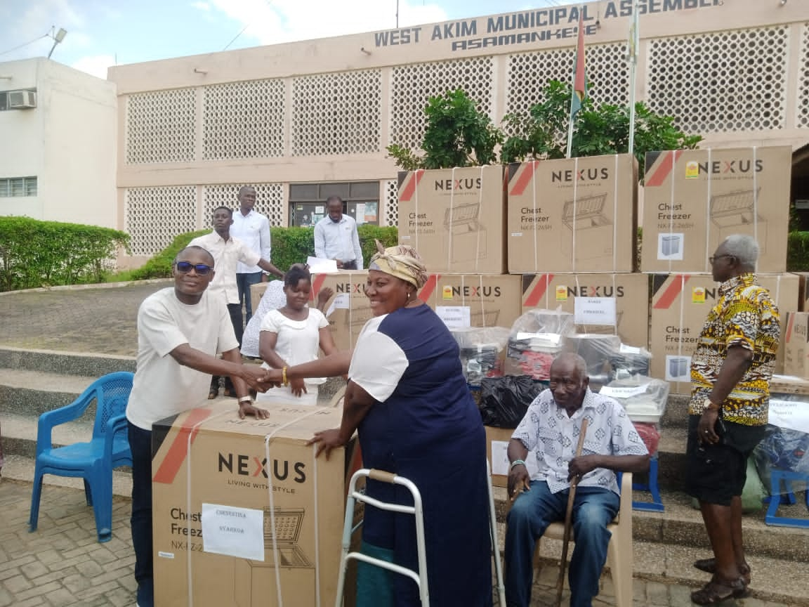 Persons With Disability In West Akim Gets Items And Cash From Government