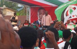 Mahama Takes Campaign To Kyebi, Urges Residents To Help “Chase The Elephant” Into Atewa Forest