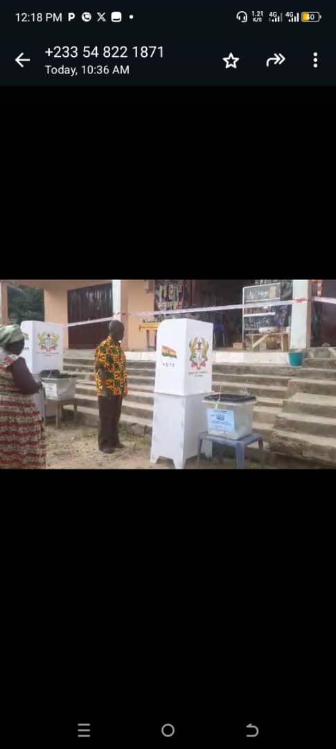 Koforidua: Visually Impaired Retired Teacher Votes In New Juaben South