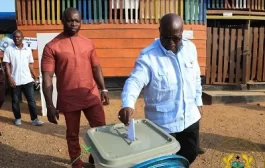 2024 Elections: Prez Akufo- Addo Casts Vote In Kyebi 