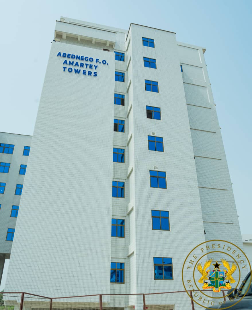 Akufo-Addo Commissions Twin Tower Multipurpose Building At UPSA