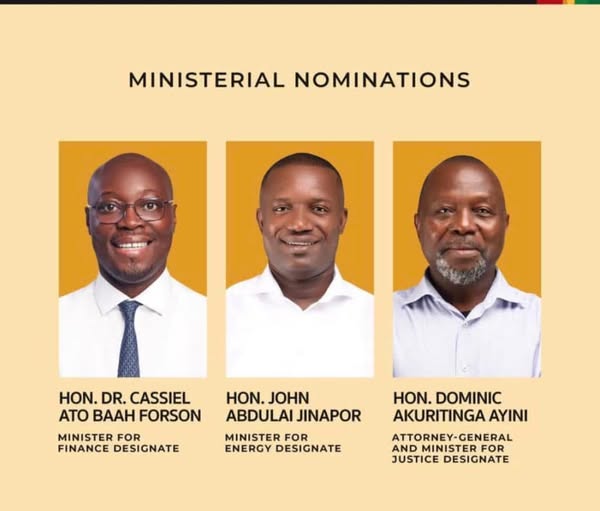 Parliament: Speaker Announces Ministerial Nominees To The House