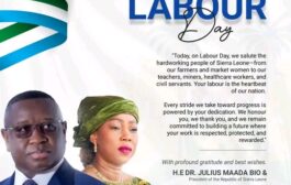 Sierra Leone's First Lady Celebrates Hardworking Workers On May Day; Calls For Unity