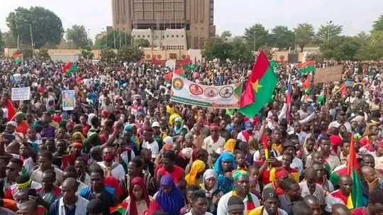 Burkinabes Protest In Solidarity Of Captain Ibrahim Traoré