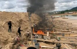 Illegal Mining: Police Disable Over 120 Chanfang Machines, Arrest 13 At Wassa Gyapa