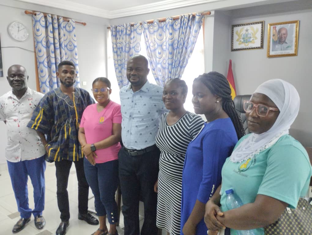 Staff Of Akwadum Health Centre Pays  Courtesy Call On New Juaben North MCE, Present Challenges