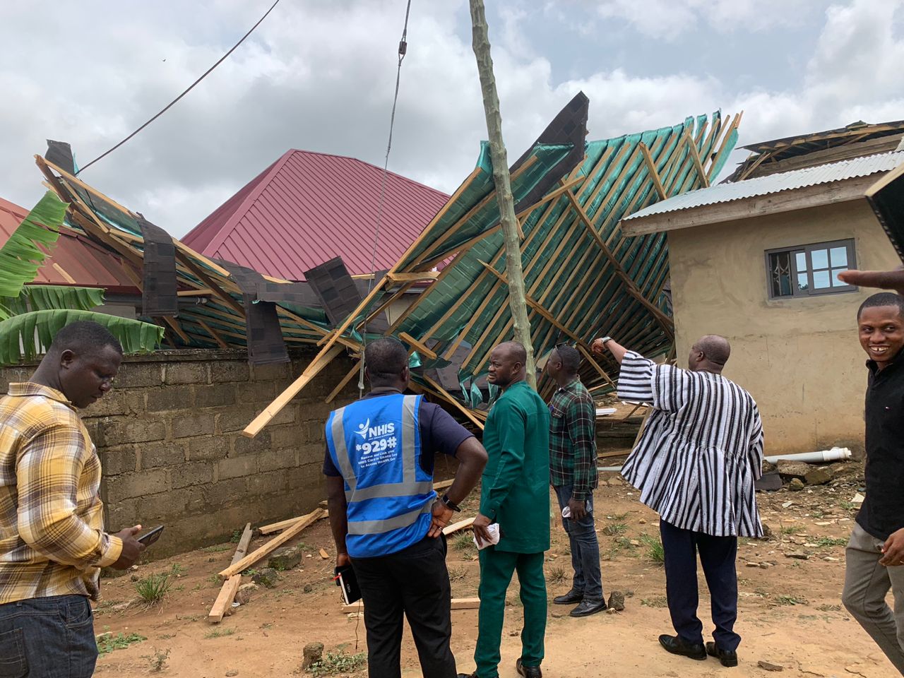 New Juaben North MCE Tours Municipality After Torrential Downpour, Assesses Damages