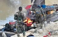 Anti-Galamsey Taskforce Strikes Hard: Burns Down Illegal Mining Camp, 12 Excavators Seized, In Offin Shelter Belt Reserve