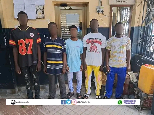 Five Suspects Arrested For Robbery At Dompim