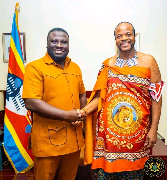 Ashanti Regional Minister Receives King of Eswatini