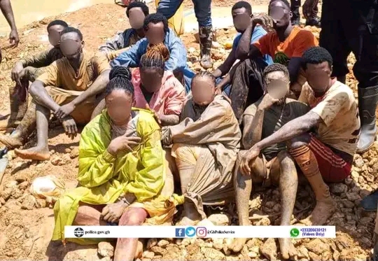 15 Persons Arrested For Illegal Mining At Manso Adubia