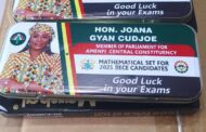BECE: Joana Gyan Cudjoe Donates Over 2, 511 Mathematical Sets To Candidates In Amenfi Central
