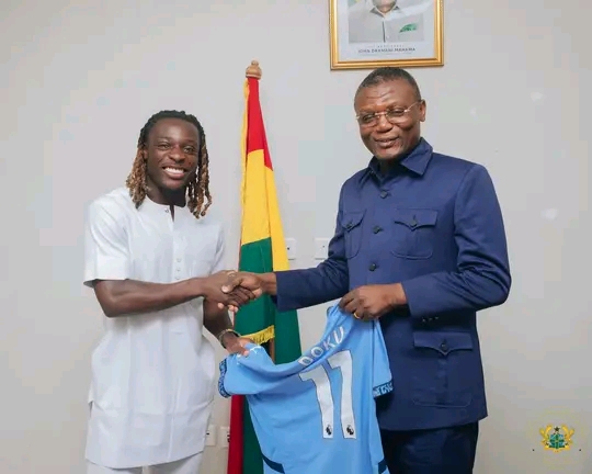 Man City Star Jeremy Doku Reaffirms Ghanaian Roots During Courtesy Visit to Sports Minister