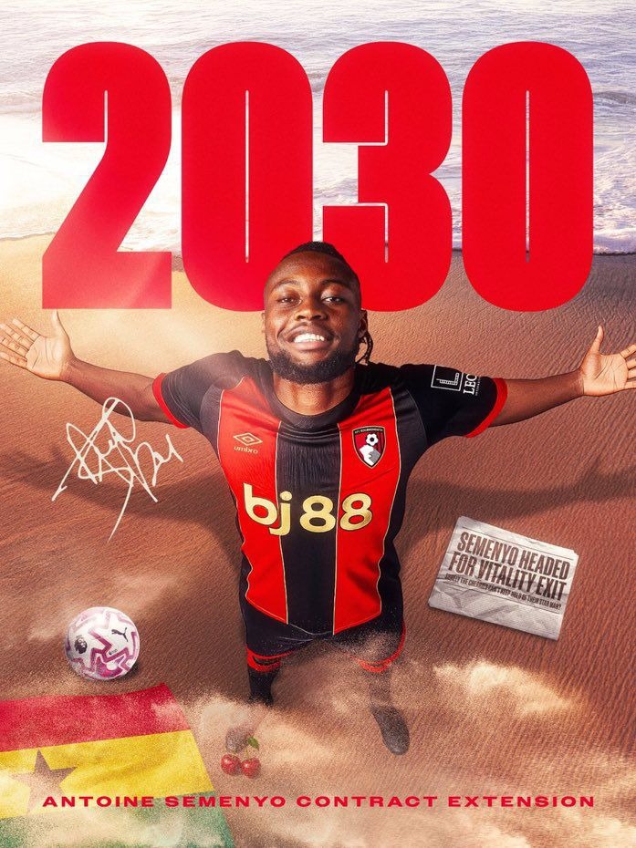Antoine Semenyo Signs New Long-Term Deal With Bournemouth Until 2030