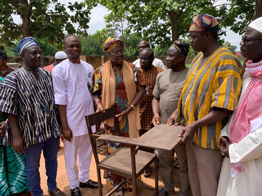 MP For Salaga-South Donates 120 Metal Mono Desks To Salaga Senior High School