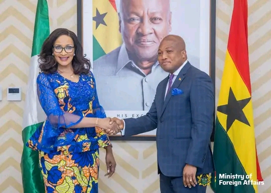 Okudzeto Ablakwa Meets Nigeria's Minister Of State For Foreign Affairs