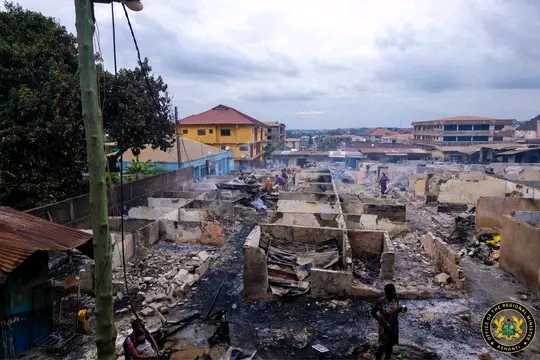 Ashanti Regional Minister Gives Hope To Victims Of Suame Market Fire Outbreak