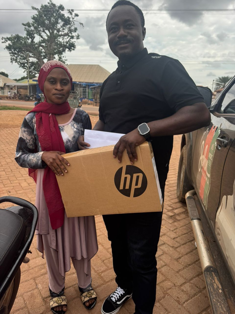 Salaga-South MP Supports Medical Student With Laptop, Cash Donation