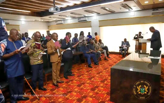 President Inaugurates New Lands Commission Board, Lifts Ban On State Land Transactions