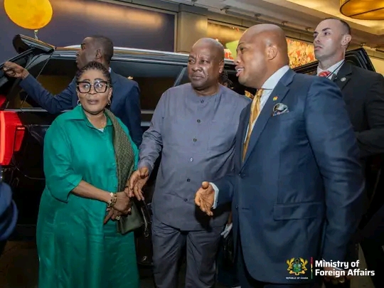 President Mahama Arrives In New York For UN General Assembly Meeting