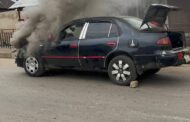 Fire Guts Okere NPP Youth Organizer Vehicle While Enroute To Akwatia