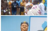 Chief Honoured With Statue For His Contribution To Growth And Development Of A SHS At Agona Kwanyako