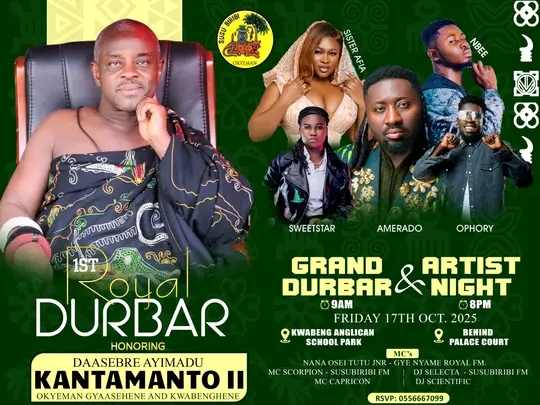 E/R: Akyem Kwabeng Youth Pledge Support For Chief's One-Year Anniversary