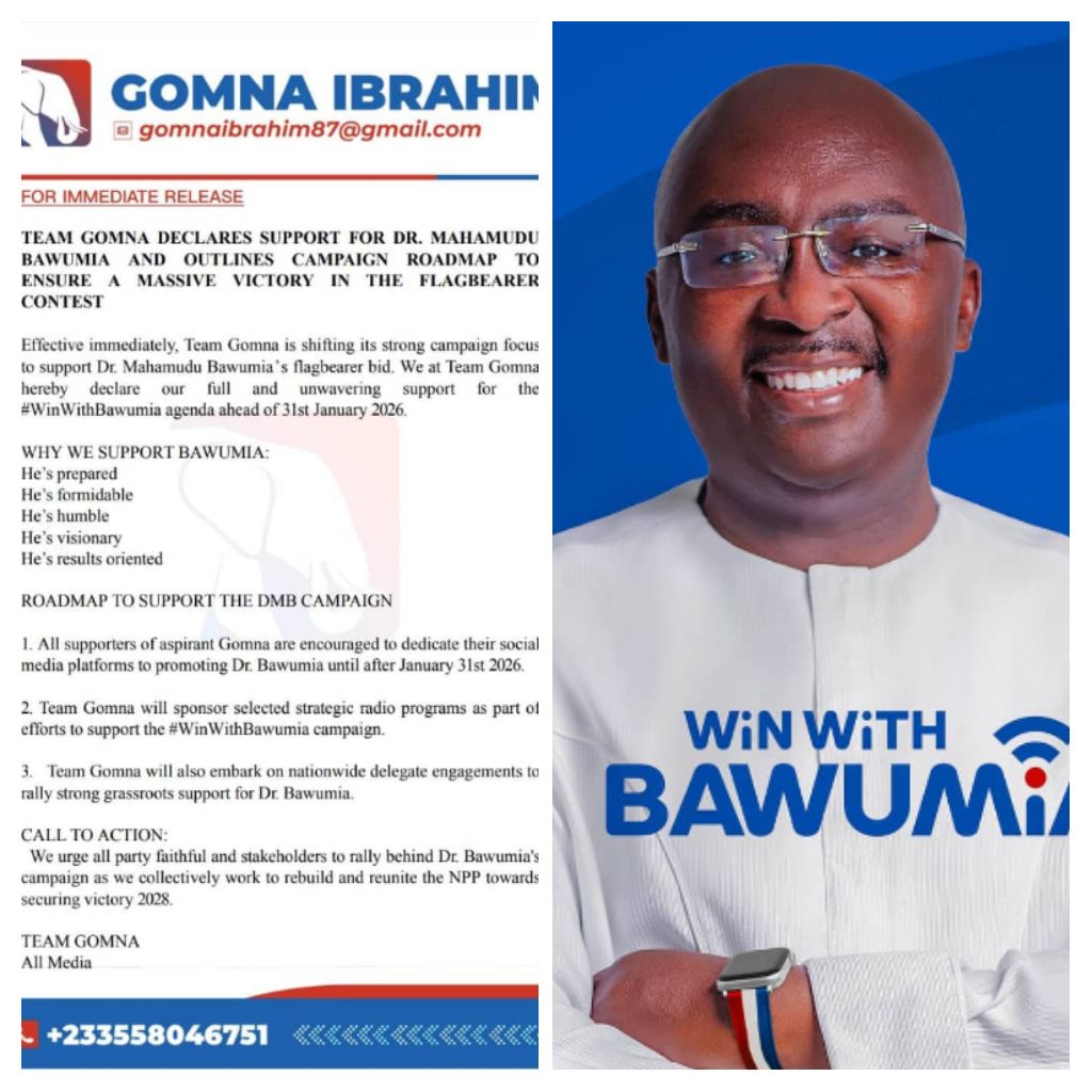 Team Gomna Endorses Dr. Mahamudu Bawumia For NPP Flagbearer